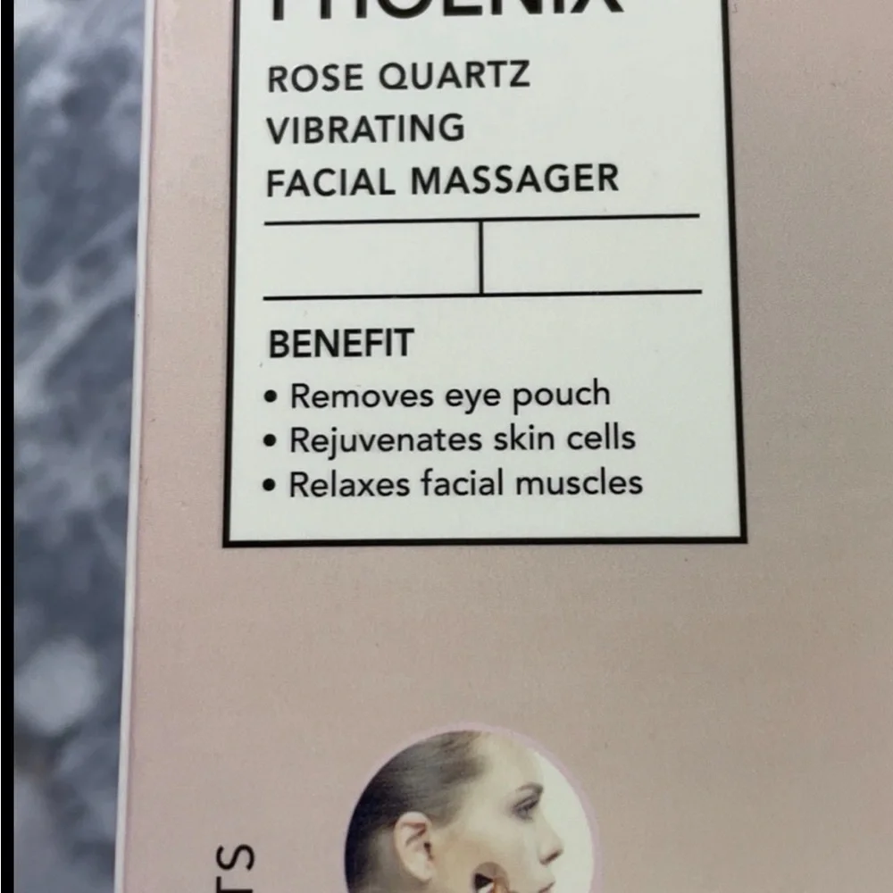New Luxe and Willow L+W Bio‎ Rose Quartz Vibrating Facial Massager